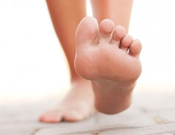 The sole of the foot
